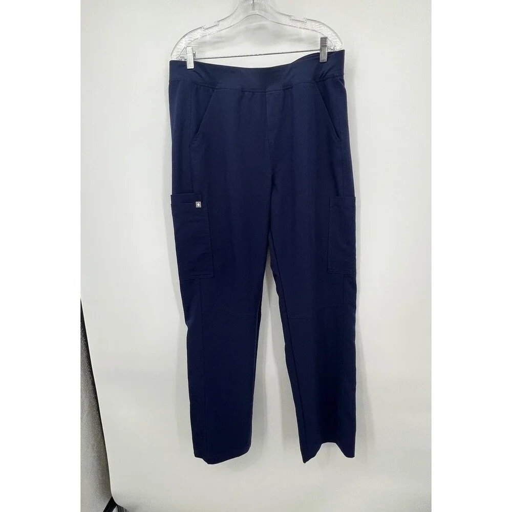 Figs Technical Collection Mens Axim Cargo Scrub Pants Sz XL Blue Medical Nurse